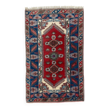 Turkish tribal rug natural dyes 200x120 cm vintage Turkish carpet 2521