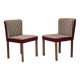 1960s, set of 2 Danish easy chairs, traditional Danish woven wool fabric.