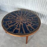 Rare enamel & copper coffee table