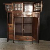 Art Nouveau mahogany display cabinet