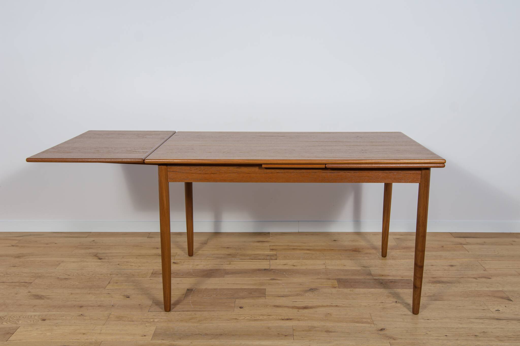 Mid Century Teak Extendable Dining Table, Denmark, 1960s