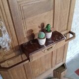 Coat rack solid oak wardrobe