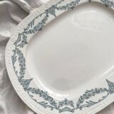 Iron earthenware dish “Louis XVI” U&C Sarreguemines