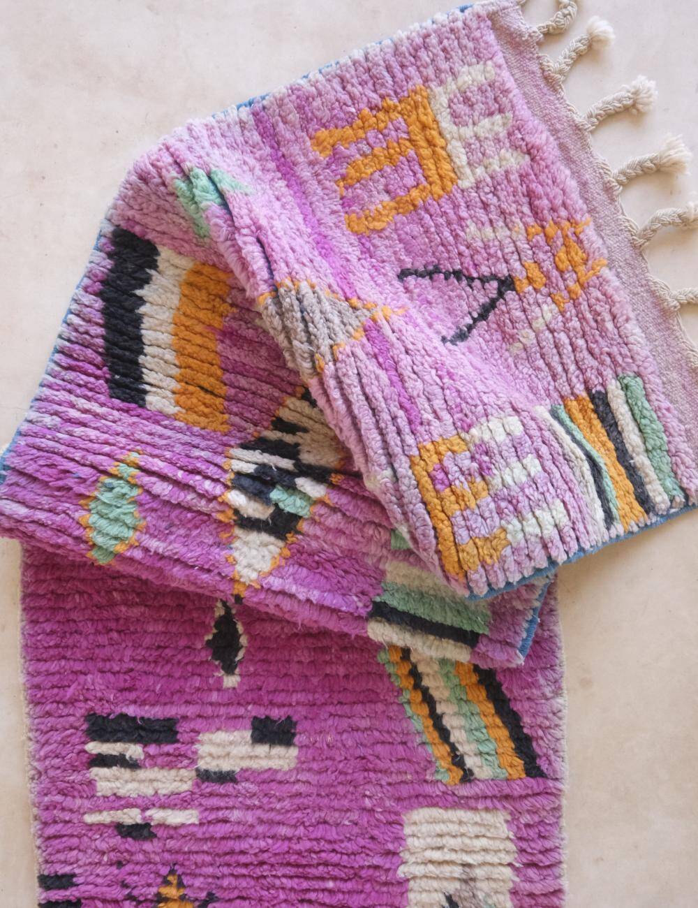 Tapis Coloré Violet - 330 x 70 cm