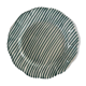 Fine green striped plate 25cm