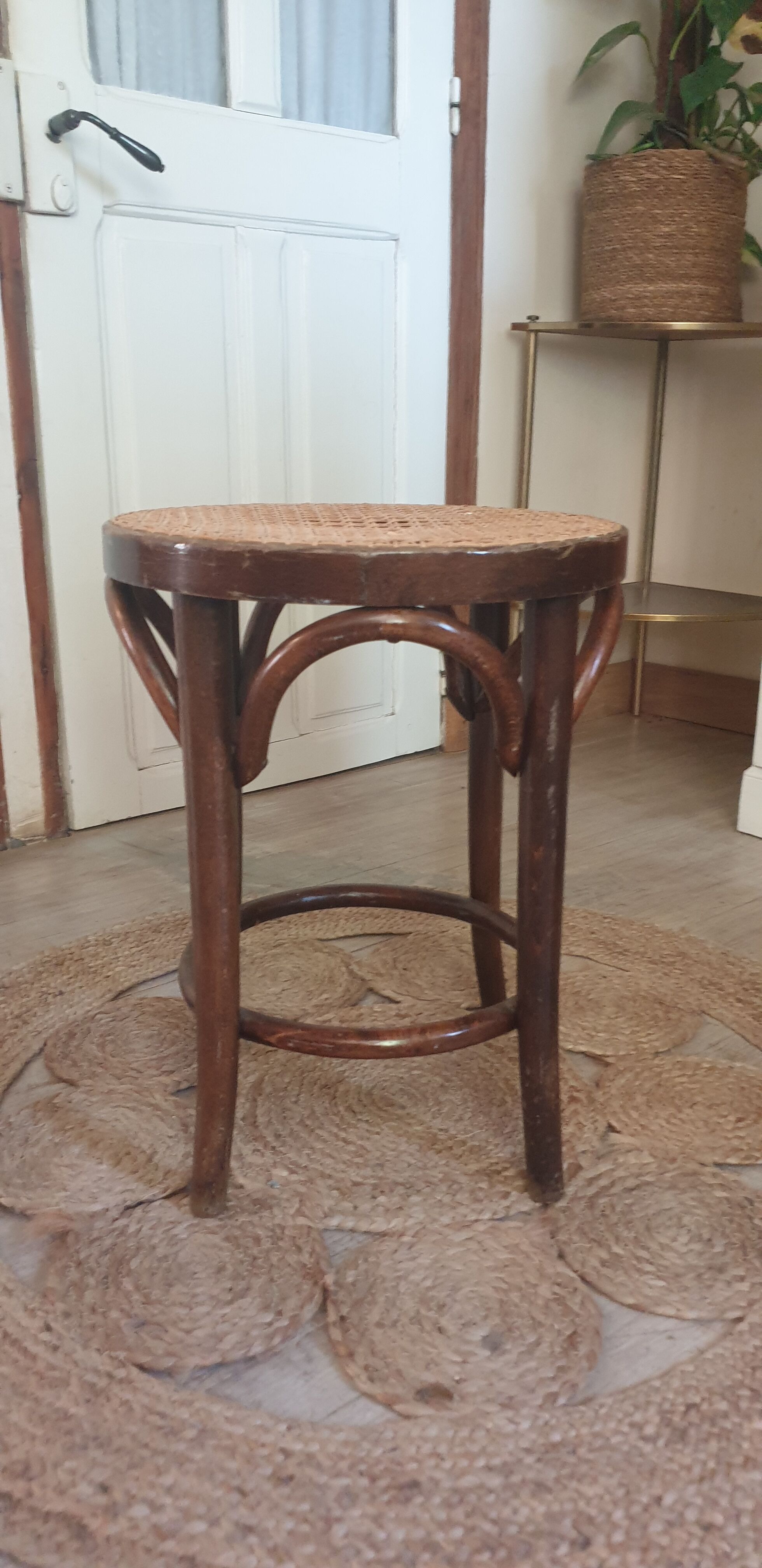 Wooden stool and canning