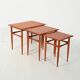 Scandinavian nesting tables from the 1950s–60s