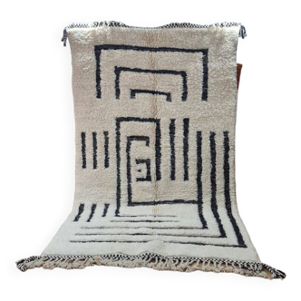 Handmade wool Berber rug 250x150 cm