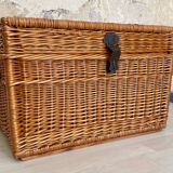 Malle vintage en rotin