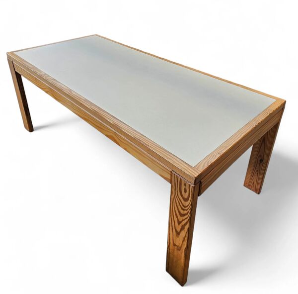 Table à manger en pin / plateau en formica / années 1970