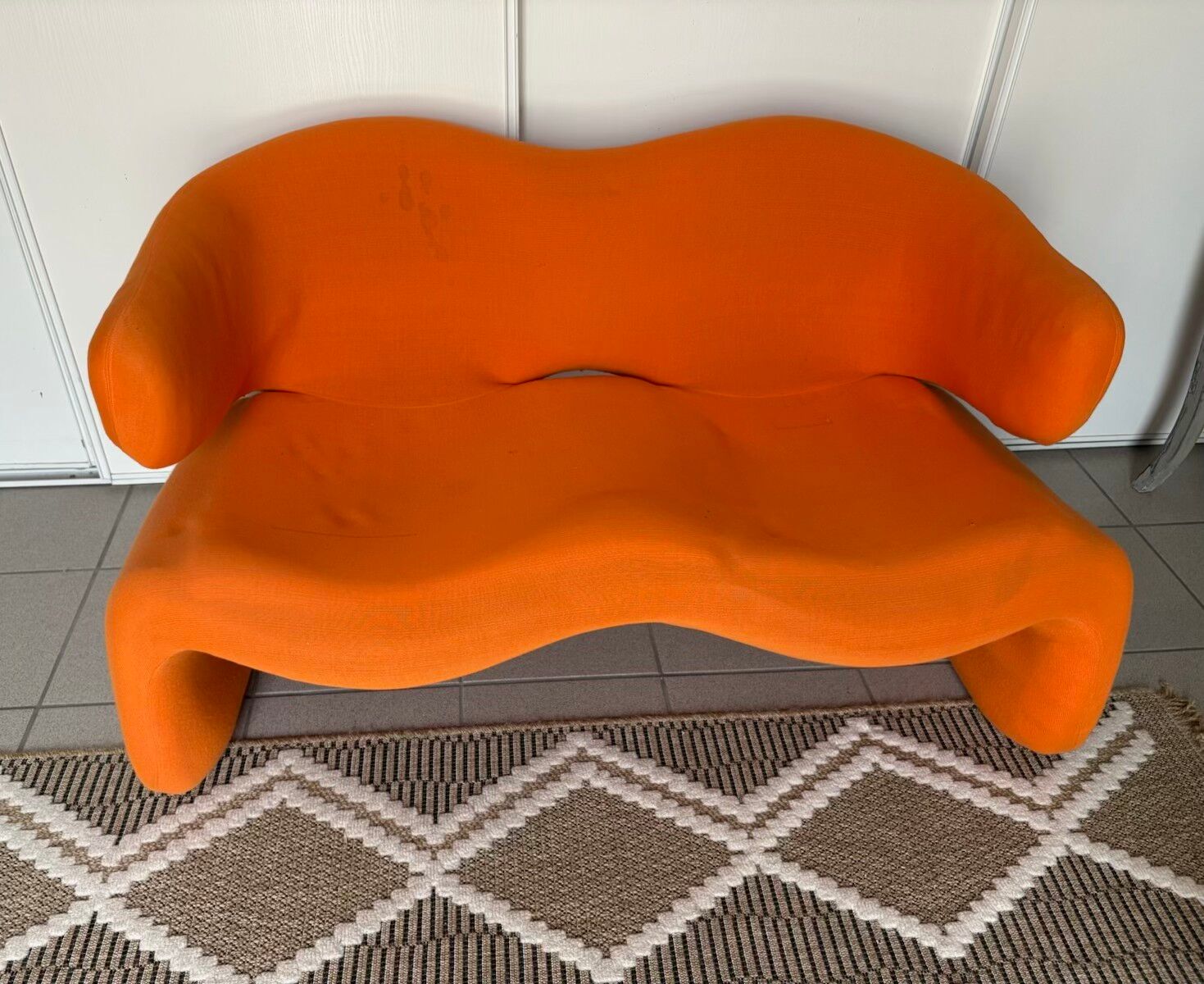 Rare canapé Djinn Olivier Mourgue vintage fabrics