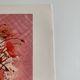 Lithographie originale signée Michel Henry - Bouquet de Coquelicots