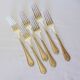 6 silver-plated forks hallmarked by the Liberty goldsmith, shell model 2106253