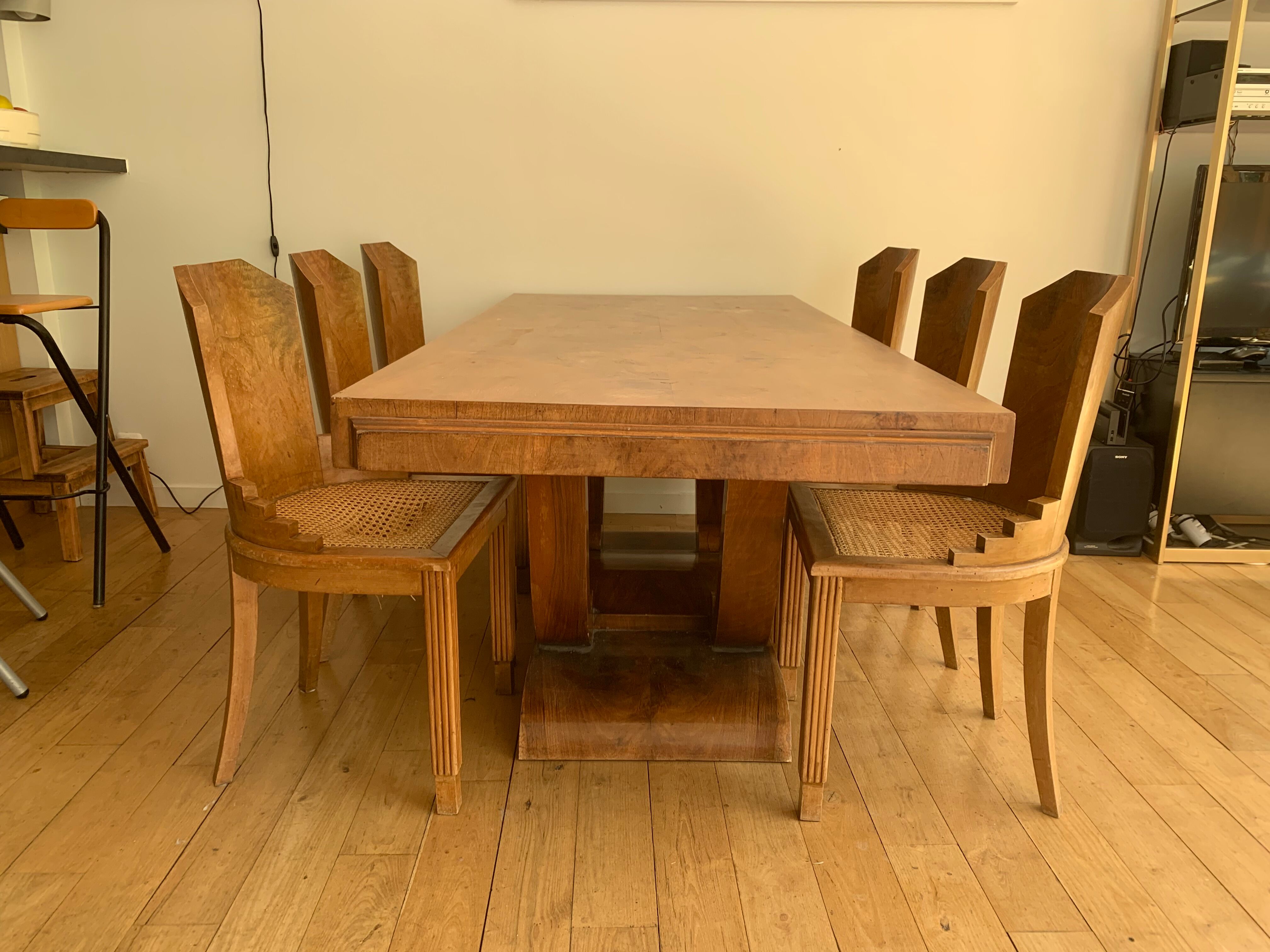 Vintage art deco table & chairs