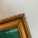 Painting painting with gilded frame, handmade, unique piece