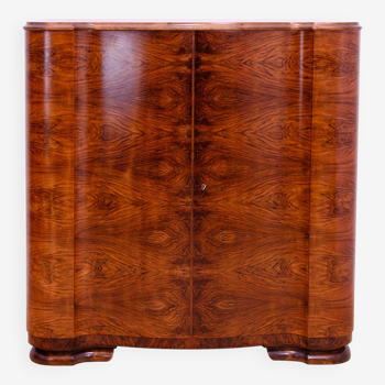 Fully renovated ART DECO walnut dresser, 1930´s, Czechoslovakia