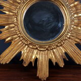 MIroir sun gilded wood and resin 60/70