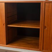Classic shelving system from the 1960s in teak veneer by Poul Cadovius for Cado