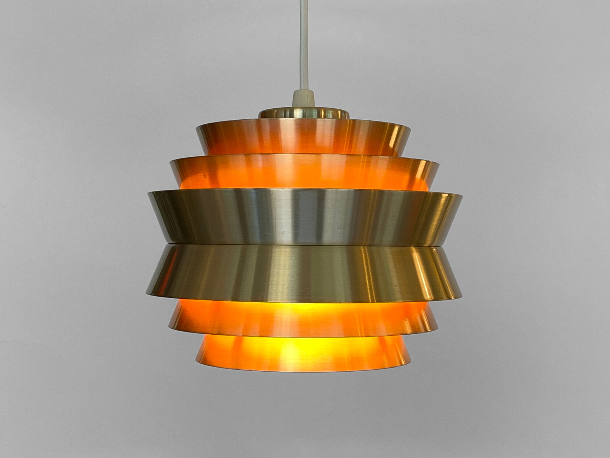 Pendant light "Trava" by Carl Thore for Granhaga Metallindustri. Sweden 1970s.
