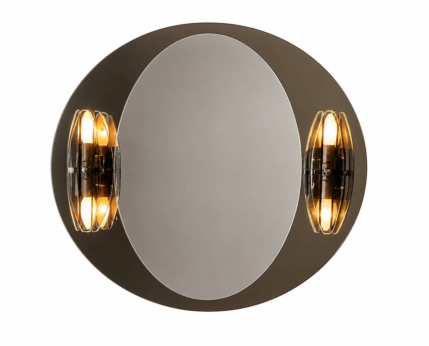 Mirror with 70's sconces