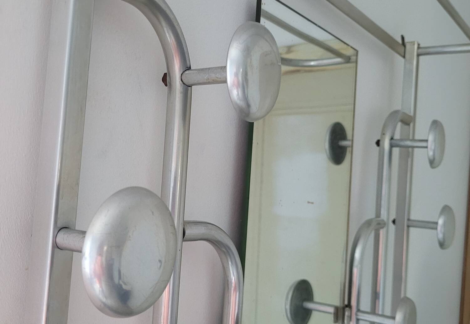 Industrial Wardrobe in Aluminium & Cast Iron – "SNCF" Style – 1950