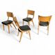 4 x Wooden Dining Benchairs 136 / Chairs by Stol Kamnik / 1960s / Slovenia