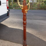 Coat rack known as "Parrot" in mahogany and bronze, circa 1950