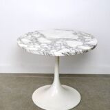Marble tulip side table