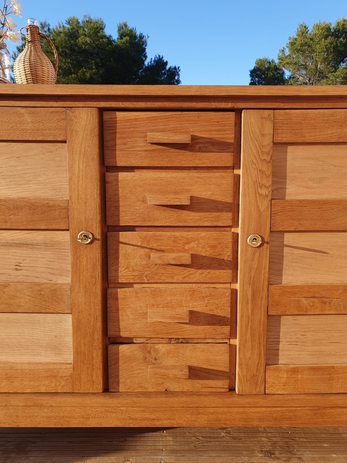 Buffet vintage pieds compas René Gabriel