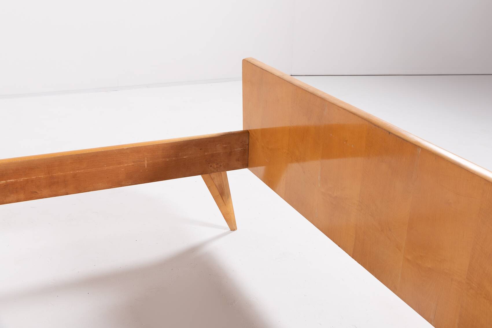 1950’s Mid-Century Italian Modern double bed frame from Vittorio Dassi