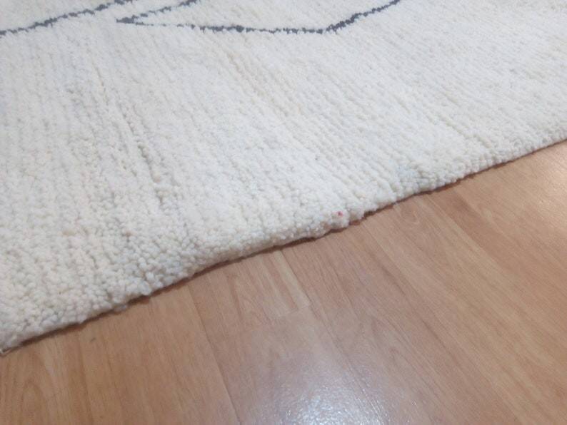 Tapis marocain tissé à la main - design berbère - fait main en laine - 252 x 146 cm