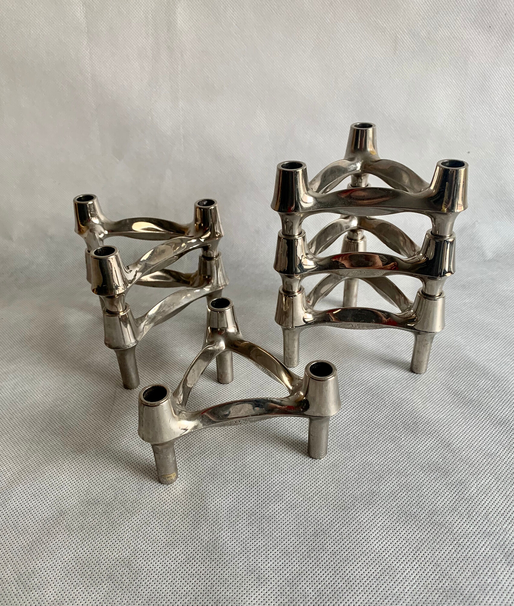 Candleholders by Fritz Nagel for BMF, 1960s, set of 6