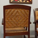 Pair of colonial style armchairs