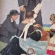 M. Jacquier - Oil on Panel Scene from Brittany
