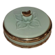 Green ceramic box vintage
