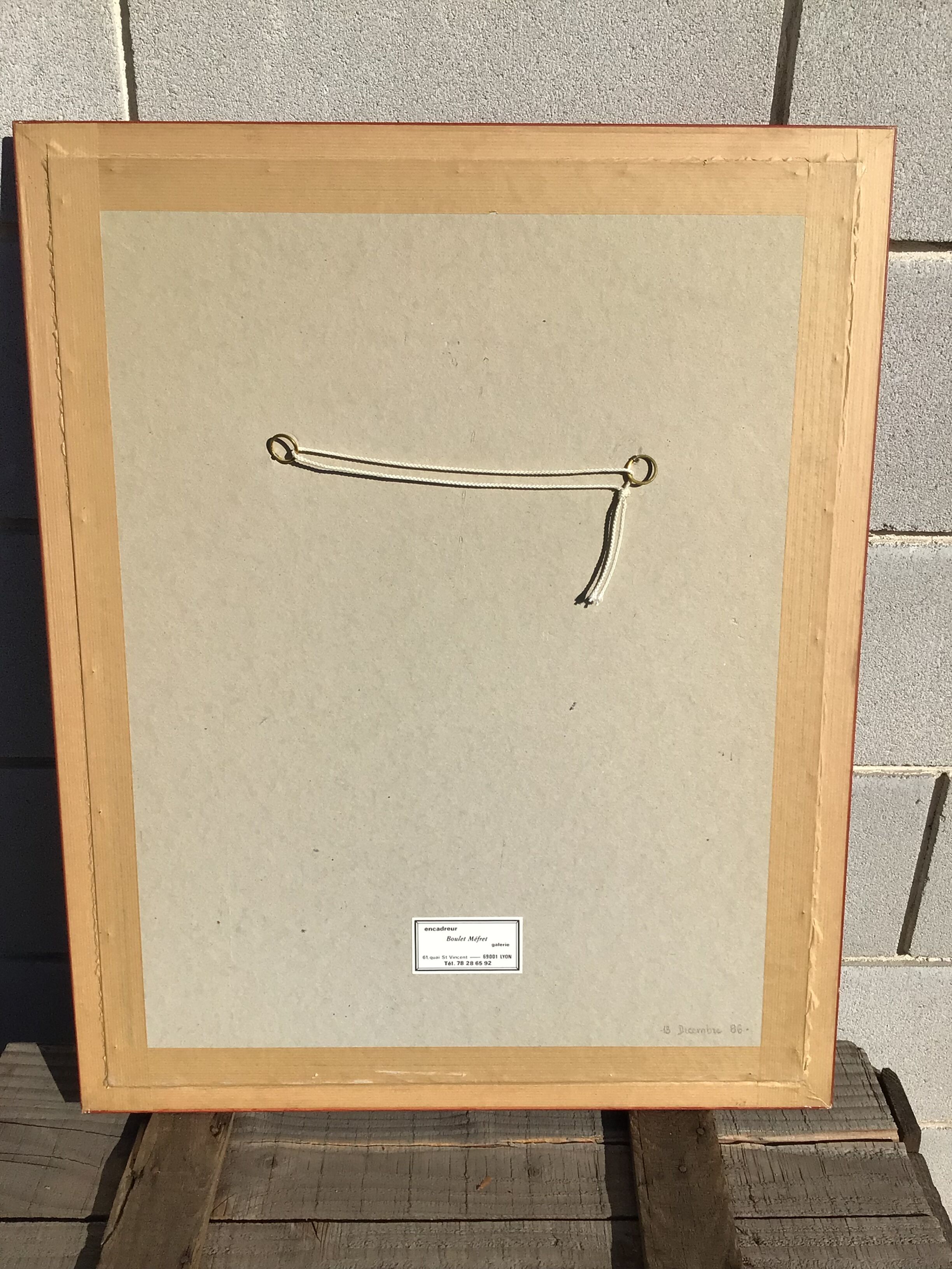 Lithograph Georges Mathieu signed and numbered framed