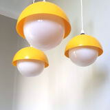 Vintage yellow pendant lamp 1970