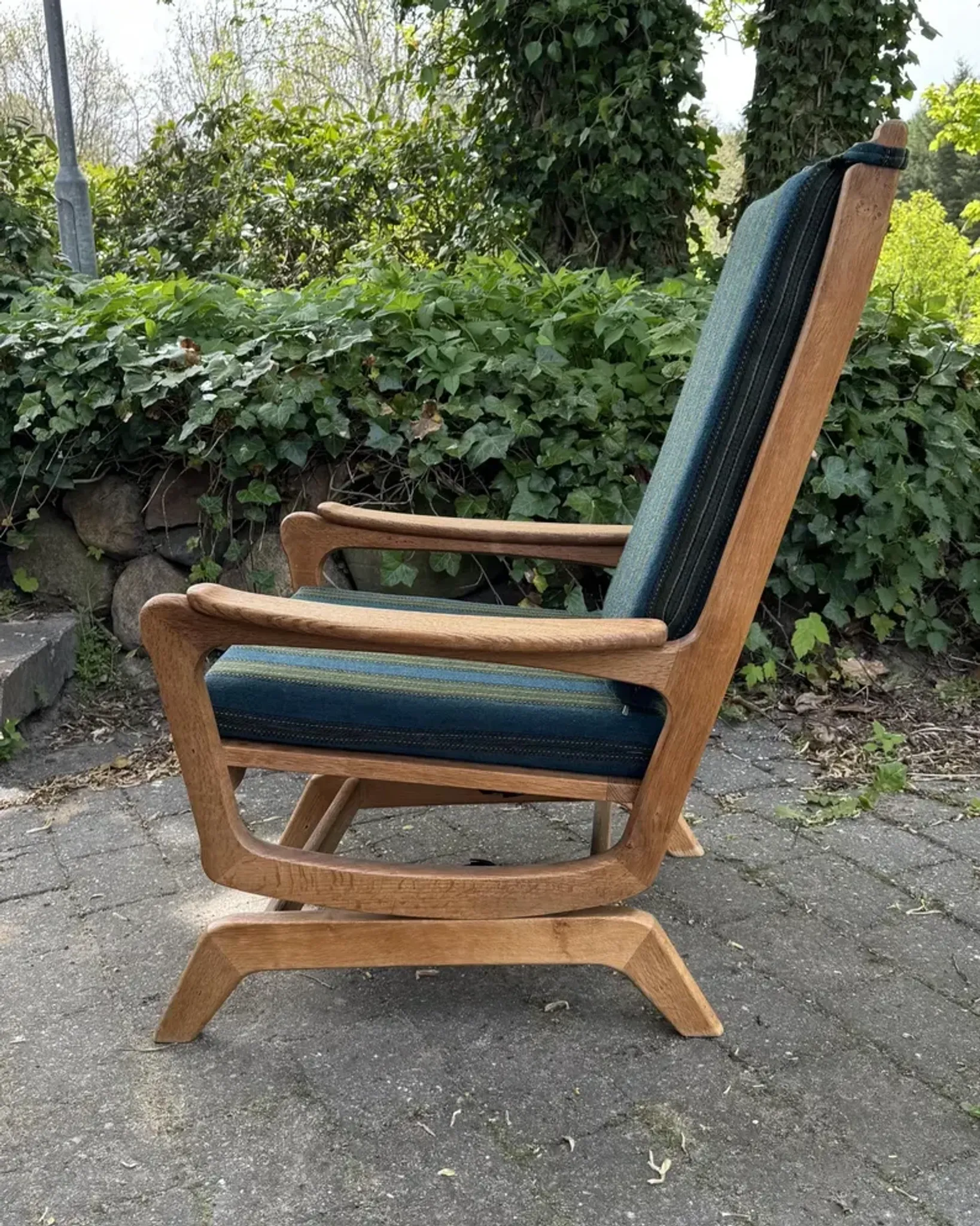 Danish Rocking Chair in Oak from the 1960s, Henry Kjaernulf Style, Mid-Century Modern