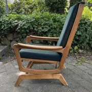Danish Rocking Chair in Oak from the 1960s, Henry Kjaernulf Style, Mid-Century Modern