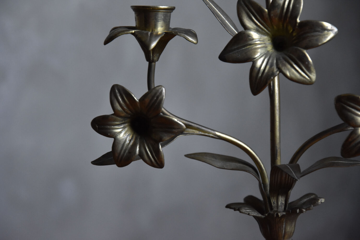 Brass candle holders