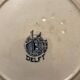 Assiette rare ancienne décor bleu Delft