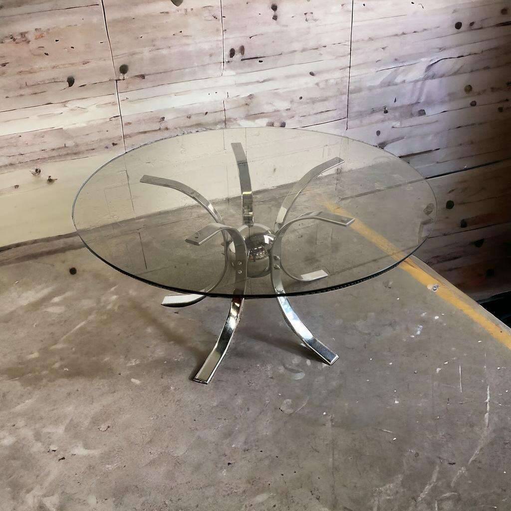 Table basse vintage de l'ère spatiale spoutnik
