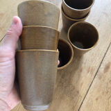 7 stoneware mugs