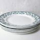 Terre de fer 6 assiettes plates Art Déco modèle NORMAND