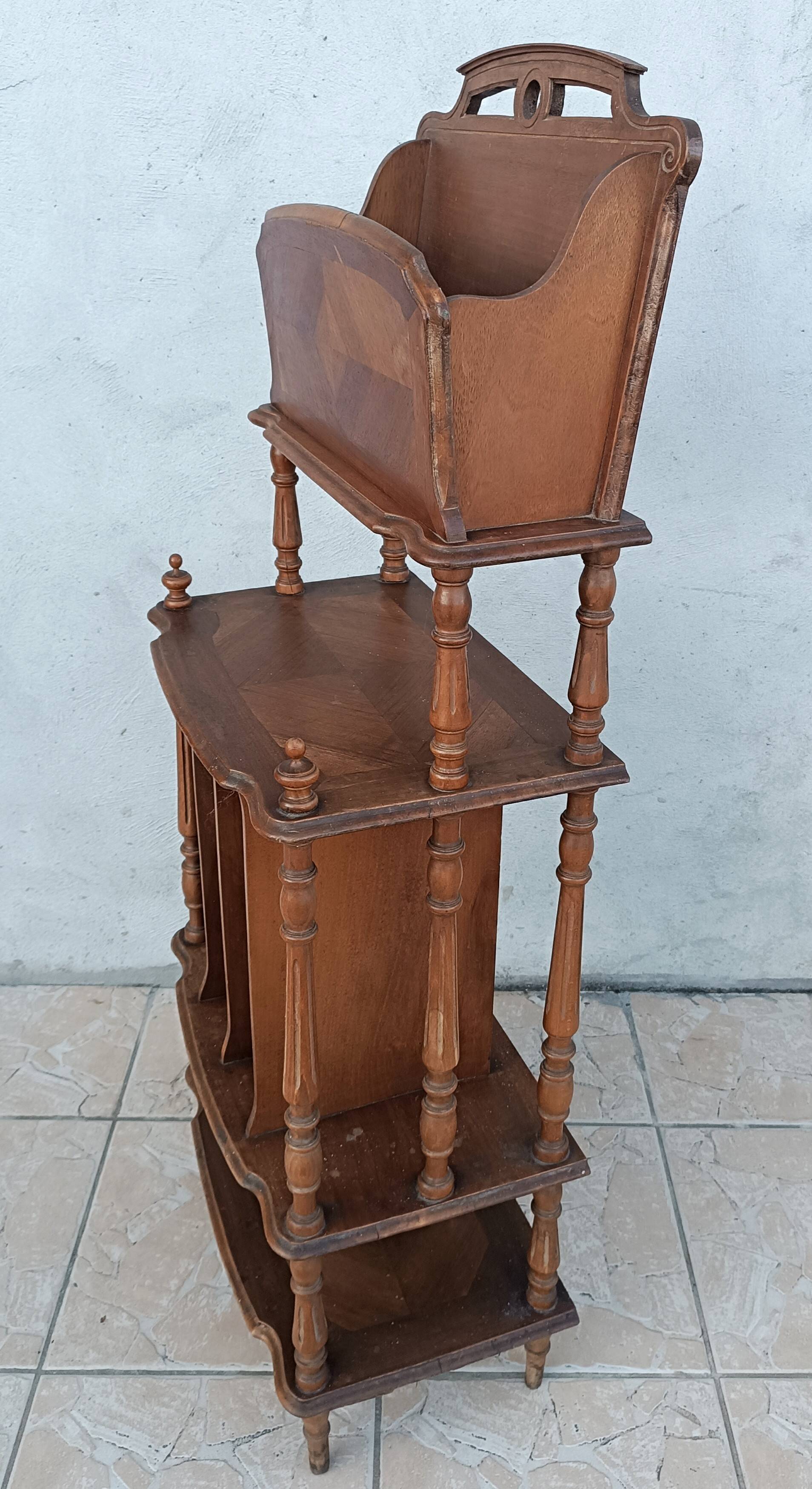 Walnut music cabinet