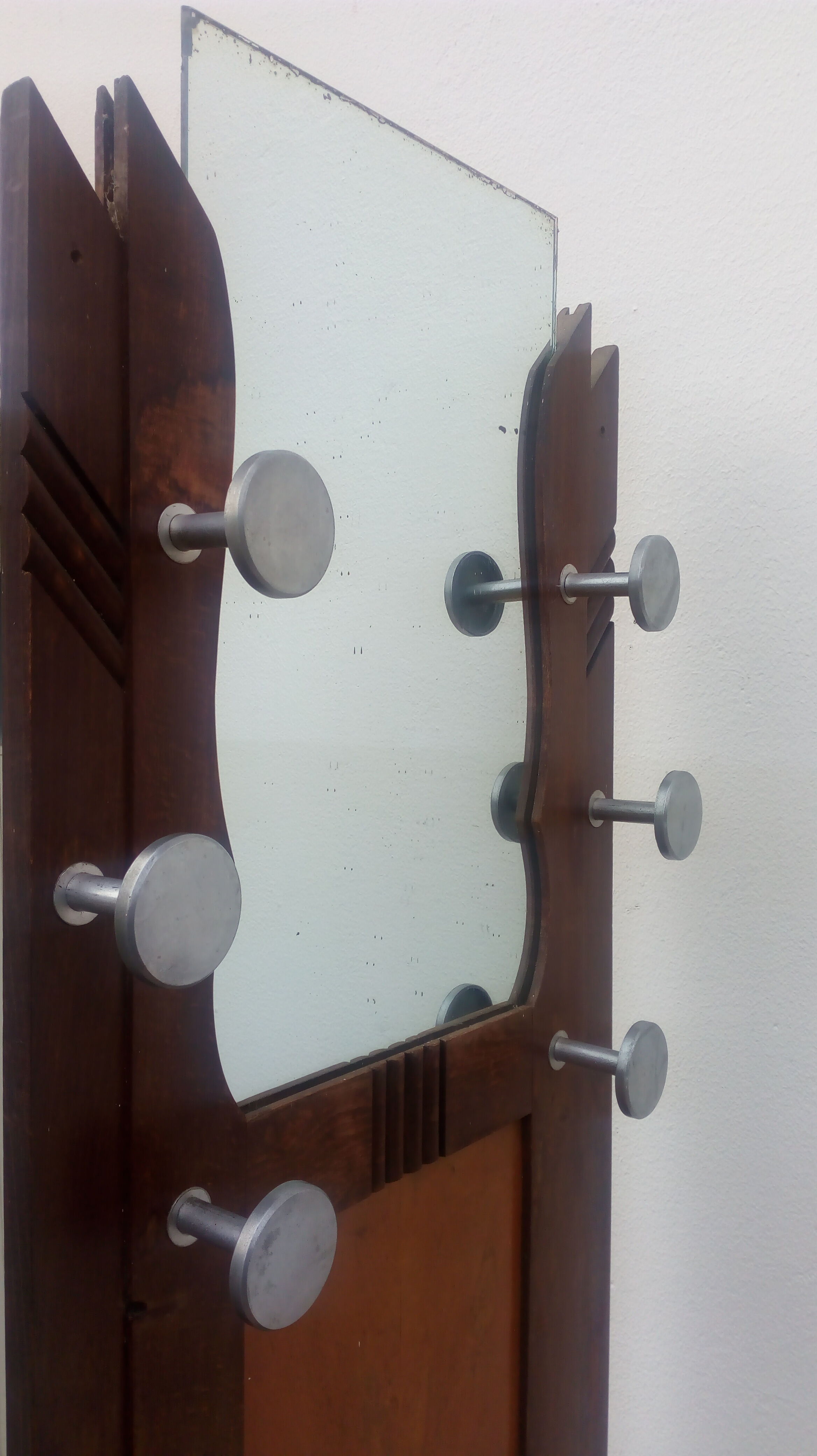 Locker room coat door