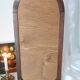 Vintage wooden table dressing table mirror 28x67cm