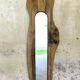 Vintage free-form mirror in solid wood.