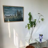 Oil painting on canvas Fourvière basilica