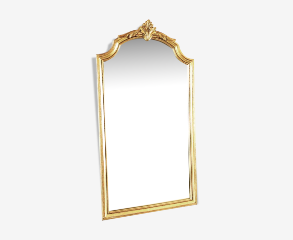 Miroir Empire en bois doré 80x44 | Selency